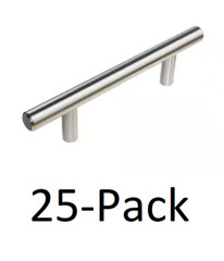 *25-PACK* South Maine 3.5 in. Satin Nickel Modern Straight Euro Style Bar Pull