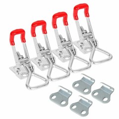 Heavy Duty Steel Toggle Latch Catches Adjustable Lock Clamp For Boxes Case New