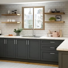 30 Pack Square Bar Kitchen Cabinet Handles Brushed Nickel Cabinet Pulls Drawe…