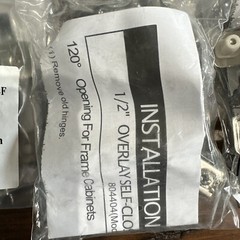 1/2″ Overlay Self-Closing Cabinet Hinges | Lot Of 11 | C9B275N