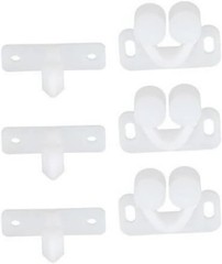 3 PCS White Marine Boat Ball Catch Door Cupboard Spring Roller Latch Catches