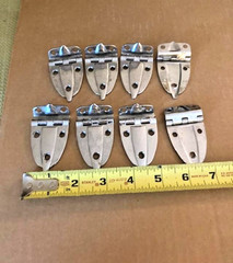 offset hinges Vtg. Amerock cabinet 3/8″ chrome plated MCM Deco Lot 8
