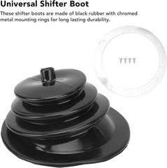 5.25In Gear Shift Boot Cover and Plate Kit with Chrome 1651 Universal Replaceme