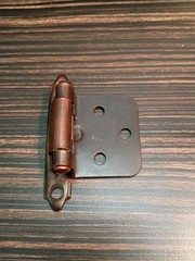 1 Gatehouse Oiled Brass 228985 Self-Closing Cabinet Hinges 3/8″ Inset