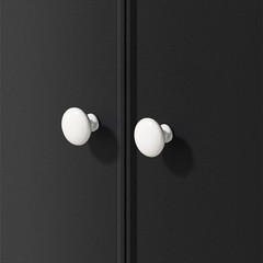 Round Cabinet Knob 1.14″ Single Hole Drawer Pull Aluminum Alloy for Kitchen