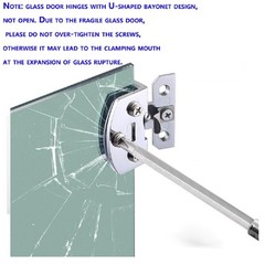 Wanlian Glass Door Hinge 90-Degree Small Pet Door Hinge Adjustable Clamp