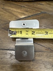 Kitchen Face Mount hinges tilt Inset Cabinet Door Satin Nickle Lot of 12