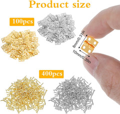 Mini Brass Hinges for Jewelry Boxes, Craft, 8x10mm, Gold Silver, DIY Small