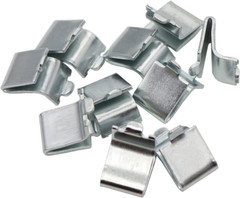 14 Pieces Silver Adjustable Steel Pilaster Shelf Clip Support, Shelving Bracket
