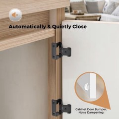 Ravinte 50 Pack 25 Pairs Semi-Overlay 1/2 inch Self-Closing Face Frame Cabinet
