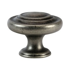 5 Pack Saturn Round 1-11/32″ Pewter Kitchen Cabinet Dresser Drawer Knob K70134P