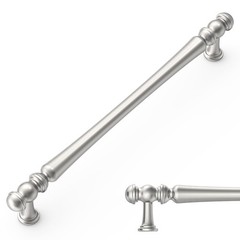 10 Pack Heavy Duty Solid Zinc Alloy Brushed Satin Nickel Cabinet Pulls – 7.5″…