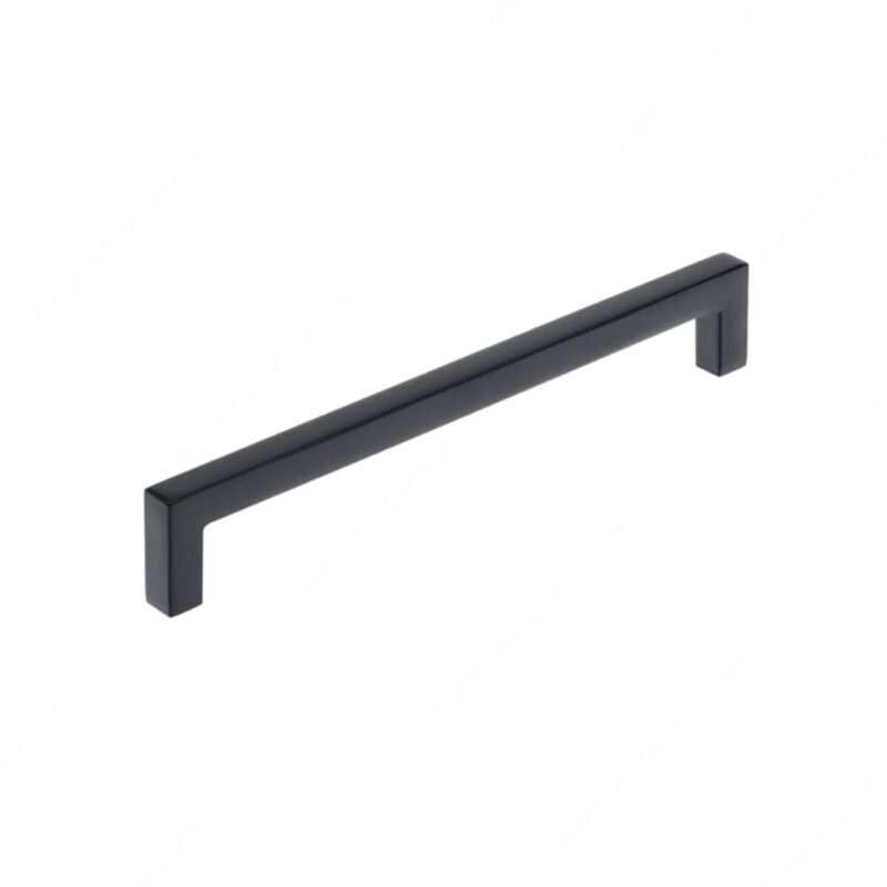 Modern Square 6-5/16″ Center to Center, Black Cabinet Drawer Pull Handle