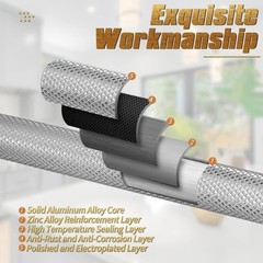 Knurled Cabinet Pulls 2 Pack, 16 Inch Long Cabinet Handles Metal Door Pulls, Kit