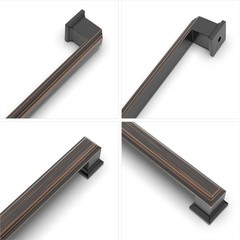 10 Pack 7.5 Inch Oil Rubbed Bronze Kitchen Cabinet Handles Drawer Pull Hardware