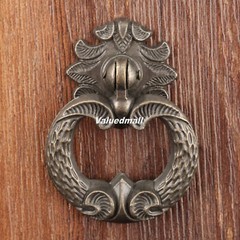 Home Antique Bronze Dresser Knob Hardware Drawer Closet Drop Ring Pull Handle