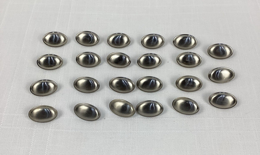 Set of 23 Oval Knobs Nickel Cabinet Drawer Pulls
