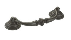 Hardware BP30214909 4 1/4-inch (108 mm) Center-to-Center Matte Black Iron Tra…