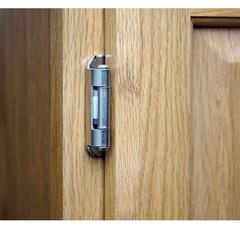 DecoBasics 1/2 Overlay Cabinet Hinges Wrap Self Close Satin Nickel 25 Pairs