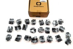 25 Pairs GOLDENWARM Black Matte Kitchen Cabinet Cupboard Door HINGE HARDWARE