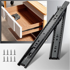 Full Extension Drawer Slides Side Mount 10 12 14 16 18 20 22 24 Inch Ball Bearin