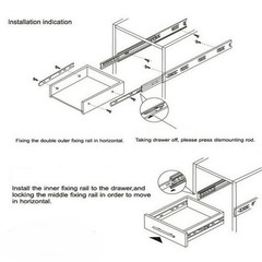 Probrico Soft Close Full Extension Drawer Slides Ball Bearing Side or Rear Mount