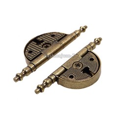 6PCS Metal Furniture Hinge Cupboard Closet Cabinet Door Hinge Wood Case BoxHinge