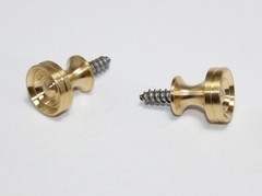 Solid Brass Piano Desk Knobs with Metal Wood Screws – 1 Pair – Furniture Repair