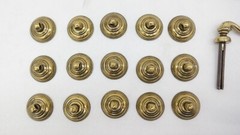Ceramic & Brass Drawer Pulls Swinging Handles & Knobs Mixed Lot of 46 Pieces