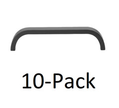 *10-PACK* GLIDERITE 5 in. (128 mm) Center-to-Center Matte Black Flat Bar Pull