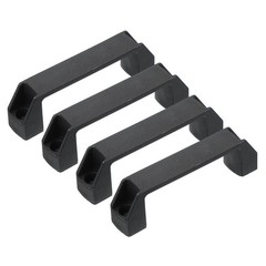 Plastic Pull Handles 120mm Hole Centers, 4 Pcs Square Drawer Pulls Kitchen Ha…