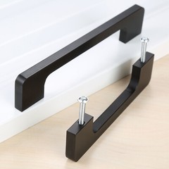 Black Metal Cupboard Drawer Cabinet Handle Knobs Furniture Wardrobe Door Pull
