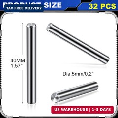5 mm x 40 mm Stainless Steel Shelf Dowel Pin Shelf Support Pegs Positioning Pins