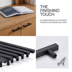 1-100Pack Kitchen Square Cabinet Handles T Bar Drawer Pull Knobs Stainless Steel
