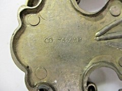 Taiwan Drop Bail Pull Handle 1970 Satin Nickel Dresser Drawer 3-3/4″ Centers Vtg