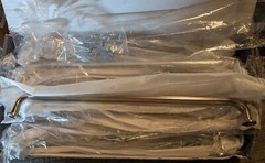 10 Pack 10 Inch Hole Centers Solid Cabinet Handles Satin Nickel Drawer Pulls