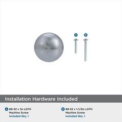 Amerock Edona Polished Chrome Cabinet Knob 1-1/4 Inch (Pack of 25)