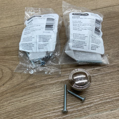 LOT OF 3 Amerock BP36765PN 1-1/4″Mushroom Cabinet Knob – Polished Nickel *READ*