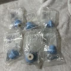 Lot of 6: allen + roth Blue Round Modern Cabinet Knob 1.29 in. #CR6001-33-CBU