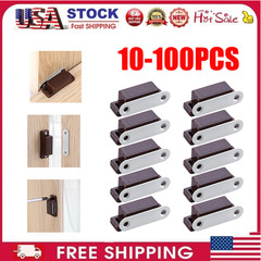 10-100 PACK Magnetic Cabinet Door Latch Catch for Kitchen Cupboard Closures US