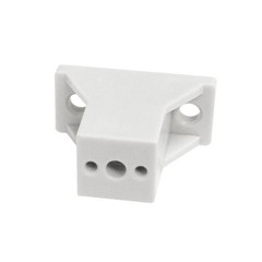 20 Pack Bainbridge 3675WH-52 White 2-Hole Nylon Drawer Slide Spacer
