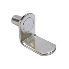 1/4″ L-Shaped Shelf Support, Nickel ROKSPL14N