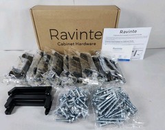 Ravinte 30-Pack Matte Black Cabinet Pulls 3 Inch Centers Square Bar Handles NIB