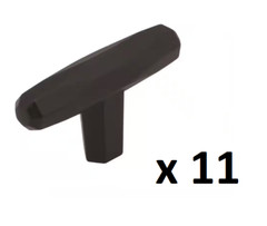 *11* Amerock St. Vincent 2-1/2 in Length Black Bronze T-Shaped Cabinet Knob