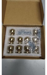 10 Pack Champagne Bronze Cabinet Knobs 1 Inch Single Hole Cabinet Handles