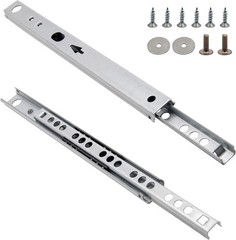 13.5 Inch Drawer Slides, 0.7 inch Wide, Pack of 2 | Metal, Ball Bearing, Dual Di