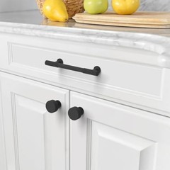 Pack Kitchen Cabinet Knobs Drawer Cabinet Single Hole Knob 10 Matte Black