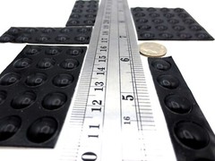 Stick-On Rubber Pad Bumper Non-Skid, Has 3/8″ Round Pad, Is 1/8″ Tall, Durable!