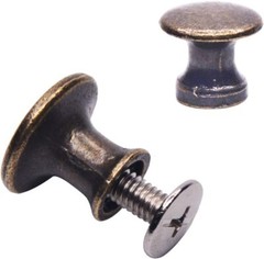 12 Pack Mini Jewelry Box Round Knob Small Cabinet Drawer Pull Handles