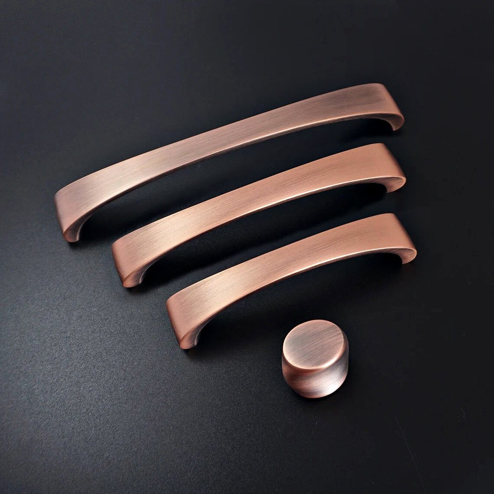 3.78″ 5” 6.3” Antique Copper Bronze Drawer Pulls Knobs Black Dresser Handle